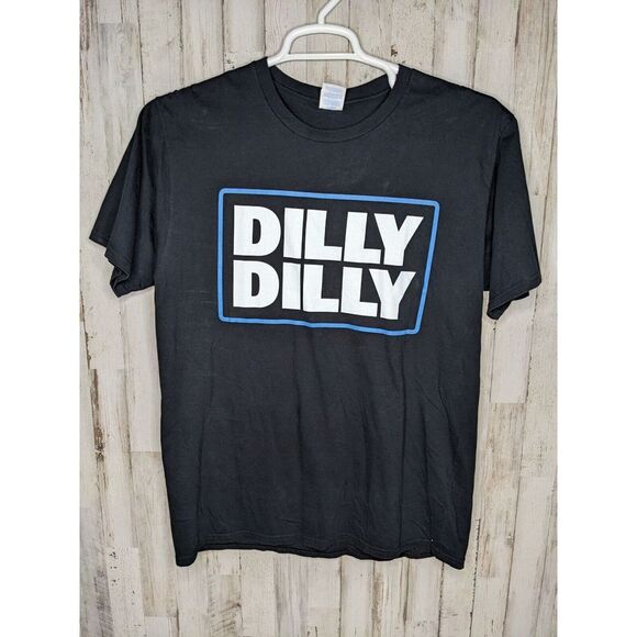 Bud Light Dilly Dilly PROMO T-Shirt‎ Black Size Large Ringspun Cotton - Picture 1 of 7